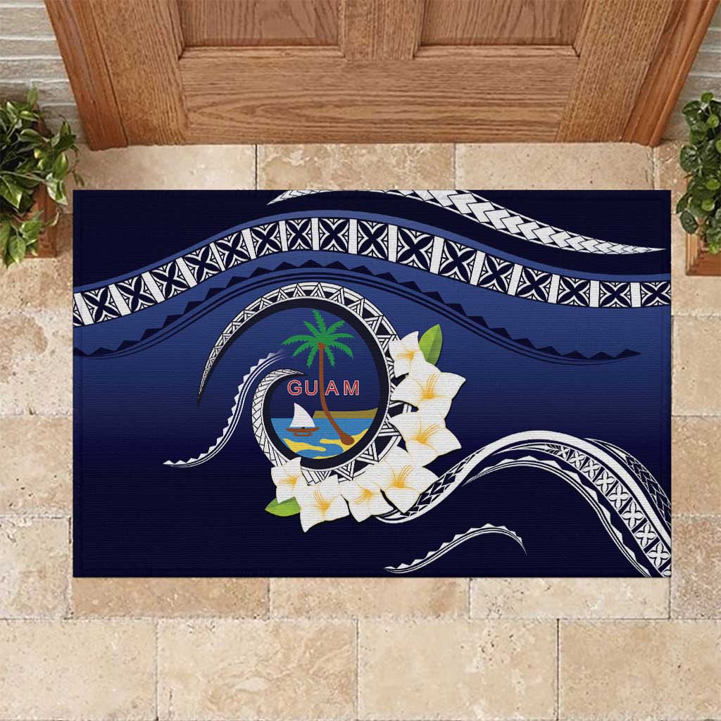 Hafai Adai Guam Guasalis Rubber Doormat Polynesian Tribal Pattern