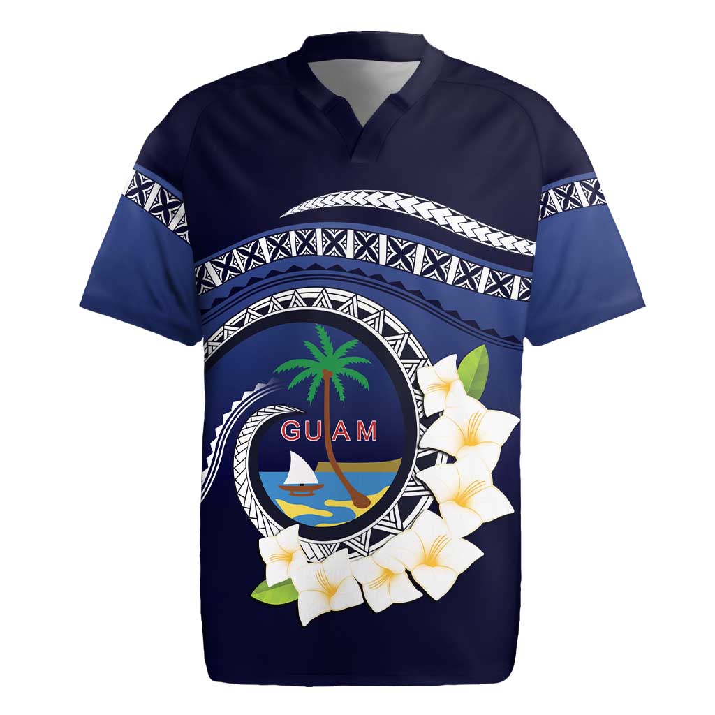 Hafai Adai Guam Guasalis Rugby Jersey Polynesian Tribal Pattern