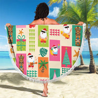 Mele Kalikimaka Hawaii Christmas Beach Blanket Funny Santan Hippie Style LT9 - Polynesian Pride
