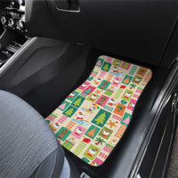Mele Kalikimaka Hawaii Christmas Car Mats Funny Santan Hippie Style
