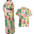 Mele Kalikimaka Hawaii Christmas Couples Matching Off Shoulder Maxi Dress and Hawaiian Shirt Funny Santan Hippie Style