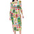 Mele Kalikimaka Hawaii Christmas Family Matching Long Sleeve Bodycon Dress and Hawaiian Shirt Funny Santan Hippie Style