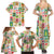 Mele Kalikimaka Hawaii Christmas Family Matching Summer Maxi Dress and Hawaiian Shirt Funny Santan Hippie Style