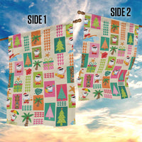 Mele Kalikimaka Hawaii Christmas Garden Flag Funny Santan Hippie Style LT9 - Polynesian Pride