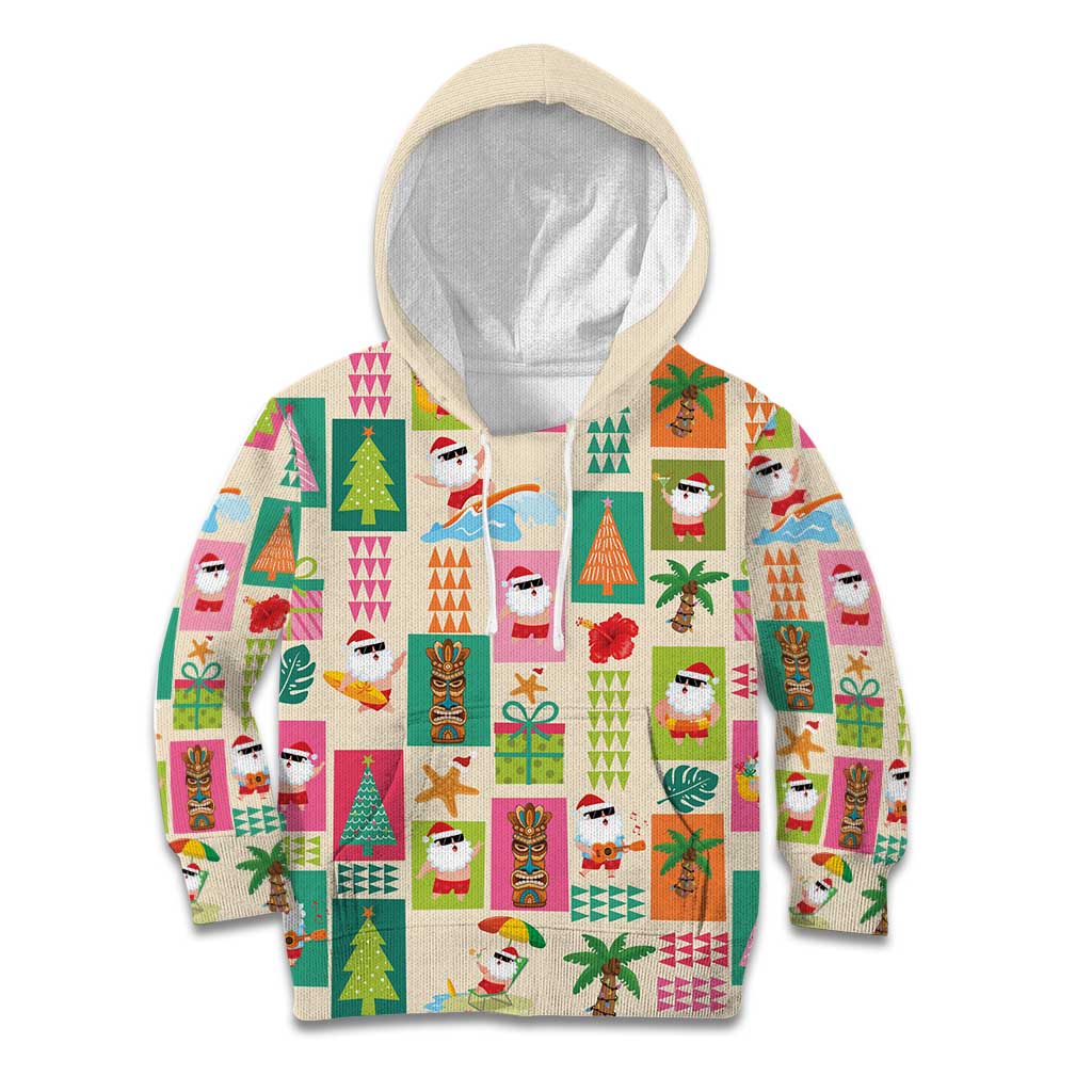 Mele Kalikimaka Hawaii Christmas Kid Hoodie Funny Santan Hippie Style