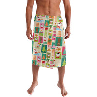 Mele Kalikimaka Hawaii Christmas Lavalava Funny Santan Hippie Style LT9 Beige - Polynesian Pride