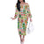 Mele Kalikimaka Hawaii Christmas Off The Shoulder Long Sleeve Dress Funny Santan Hippie Style