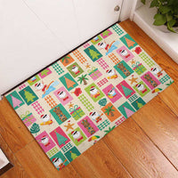 Mele Kalikimaka Hawaii Christmas Rubber Doormat Funny Santan Hippie Style LT9 - Polynesian Pride