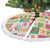 Mele Kalikimaka Hawaii Christmas Tree Skirt Funny Santan Hippie Style