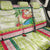 Mele Kalikimaka Hawaii Christmas Back Car Seat Cover Surfing Santa with Polynesian Tribal