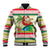 Mele Kalikimaka Hawaii Christmas Baseball Jacket Surfing Santa with Polynesian Tribal