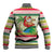 Mele Kalikimaka Hawaii Christmas Baseball Jacket Surfing Santa with Polynesian Tribal