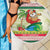 Mele Kalikimaka Hawaii Christmas Beach Blanket Surfing Santa with Polynesian Tribal