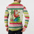 Mele Kalikimaka Hawaii Christmas Button Sweatshirt Surfing Santa with Polynesian Tribal