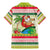 Mele Kalikimaka Hawaii Christmas Family Matching Mermaid Dress and Hawaiian Shirt Surfing Santa with Polynesian Tribal