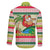 Mele Kalikimaka Hawaii Christmas Family Matching Mermaid Dress and Hawaiian Shirt Surfing Santa with Polynesian Tribal