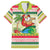 Mele Kalikimaka Hawaii Christmas Family Matching Puletasi and Hawaiian Shirt Surfing Santa with Polynesian Tribal