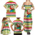 Mele Kalikimaka Hawaii Christmas Family Matching Summer Maxi Dress and Hawaiian Shirt Surfing Santa with Polynesian Tribal