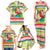 Mele Kalikimaka Hawaii Christmas Family Matching Tank Maxi Dress and Hawaiian Shirt Surfing Santa with Polynesian Tribal