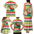 Mele Kalikimaka Hawaii Christmas Family Matching Tank Maxi Dress and Hawaiian Shirt Surfing Santa with Polynesian Tribal