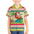 Mele Kalikimaka Hawaii Christmas Kid Hawaiian Shirt Surfing Santa with Polynesian Tribal