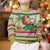 Mele Kalikimaka Hawaii Christmas Kid Ugly Christmas Sweater Surfing Santa with Polynesian Tribal