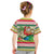 Mele Kalikimaka Hawaii Christmas Kid T Shirt Surfing Santa with Polynesian Tribal