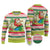 Mele Kalikimaka Hawaii Christmas Ugly Christmas Sweater Surfing Santa with Polynesian Tribal