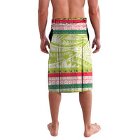 Mele Kalikimaka Hawaii Christmas Lavalava Surfing Santa with Polynesian Tribal LT9 - Polynesian Pride