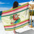 Mele Kalikimaka Hawaii Christmas Sarong Surfing Santa with Polynesian Tribal