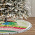 Mele Kalikimaka Hawaii Christmas Tree Skirt Surfing Santa with Polynesian Tribal