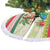 Mele Kalikimaka Hawaii Christmas Tree Skirt Surfing Santa with Polynesian Tribal