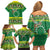 Meri Kiritimiti Cook Islands Christmas Family Matching Off Shoulder Short Dress and Hawaiian Shirt Maroro Flying Fish and White Stars