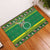 Meri Kiritimiti Cook Islands Christmas Rubber Doormat Maroro Flying Fish and White Stars