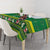 Meri Kiritimiti Cook Islands Christmas Tablecloth Maroro Flying Fish and White Stars