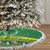 Meri Kiritimiti Cook Islands Christmas Tree Skirt Maroro Flying Fish and White Stars