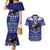 American Samoa Christmas Couples Matching Mermaid Dress and Hawaiian Shirt Manuia le Kerisimasi Polynesian Tribal LT9 Blue - Polynesian Pride