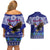 American Samoa Christmas Couples Matching Off Shoulder Short Dress and Hawaiian Shirt Manuia le Kerisimasi Polynesian Tribal LT9 - Polynesian Pride