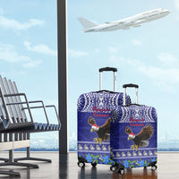 American Samoa Christmas Luggage Cover Manuia le Kerisimasi Polynesian Tribal LT9 - Polynesian Pride