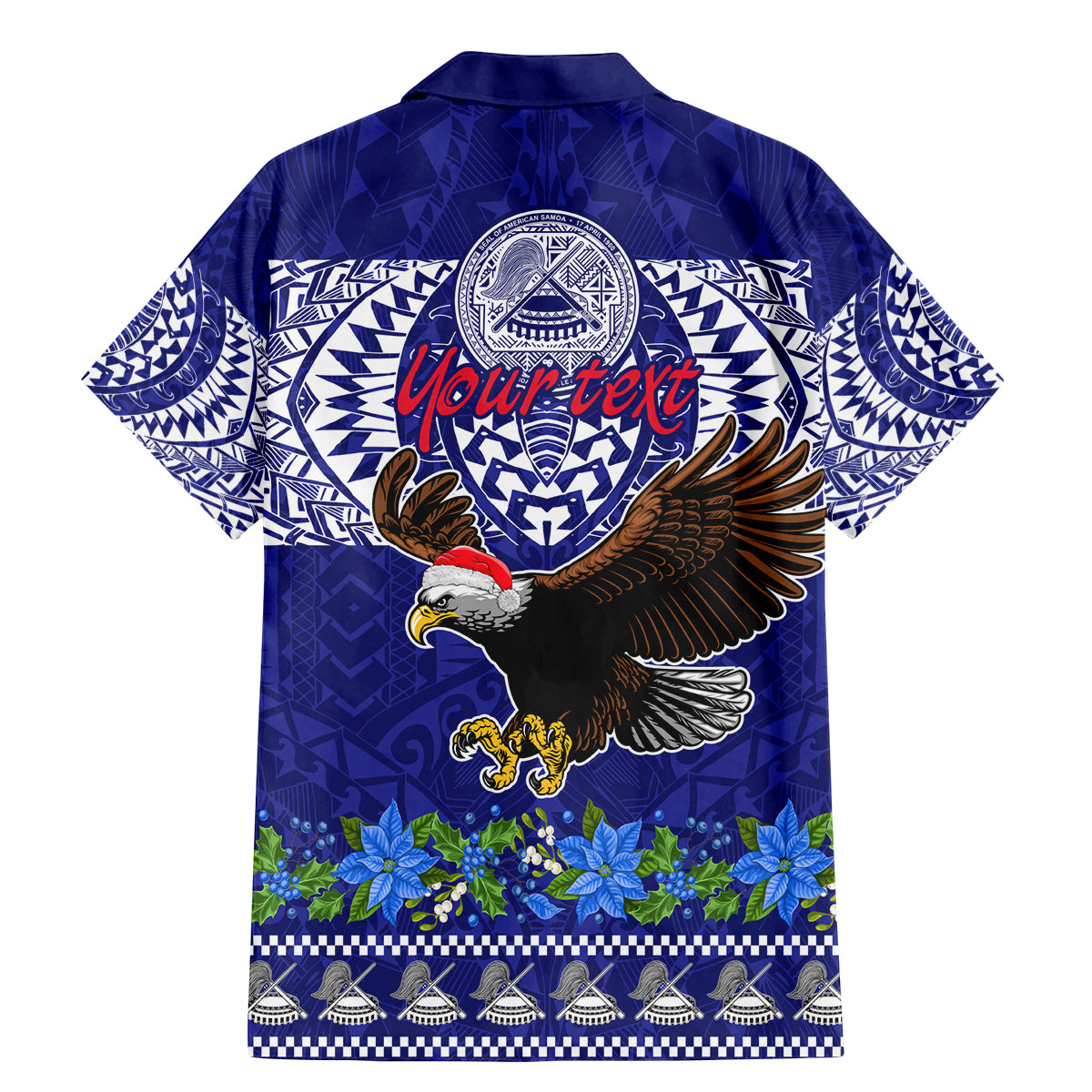 Personalised American Samoa Christmas Family Matching Mermaid Dress and Hawaiian Shirt Manuia le Kerisimasi Polynesian Tribal LT9 - Polynesian Pride