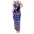 Personalised American Samoa Christmas Tank Maxi Dress Manuia le Kerisimasi Polynesian Tribal LT9 Women Blue - Polynesian Pride