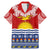 Kiribati Christmas Family Matching Mermaid Dress and Hawaiian Shirt Tekeraoi n Te Tiritimati Polynesian Tribal LT9 Dad's Shirt - Short Sleeve Red - Polynesian Pride