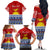 Personalised Kiribati Christmas Family Matching Off Shoulder Long Sleeve Dress and Hawaiian Shirt Tekeraoi n Te Tiritimati Polynesian Tribal LT9 - Polynesian Pride