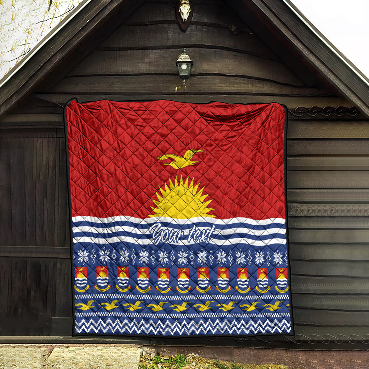 Personalised Kiribati Christmas Quilt Tekeraoi n Te Tiritimati Polynesian Tribal LT9 - Polynesian Pride