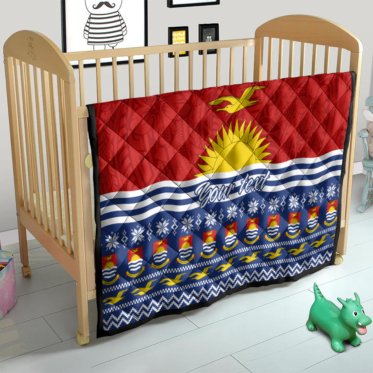 Personalised Kiribati Christmas Quilt Tekeraoi n Te Tiritimati Polynesian Tribal LT9 - Polynesian Pride