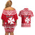 Personalised Wallis and Futuna Christmas Couples Matching Off Shoulder Short Dress and Hawaiian Shirt Polynesian Tribal LT9 - Polynesian Pride