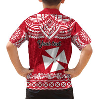 Personalised Wallis and Futuna Christmas Family Matching Long Sleeve Bodycon Dress and Hawaiian Shirt Polynesian Tribal LT9 - Polynesian Pride