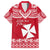 Personalised Wallis and Futuna Christmas Family Matching Long Sleeve Bodycon Dress and Hawaiian Shirt Polynesian Tribal LT9 Dad's Shirt - Short Sleeve Red - Polynesian Pride