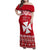 Personalised Wallis and Futuna Christmas Family Matching Off Shoulder Maxi Dress and Hawaiian Shirt Polynesian Tribal LT9 Mom's Dress Red - Polynesian Pride