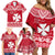 Personalised Wallis and Futuna Christmas Family Matching Off Shoulder Short Dress and Hawaiian Shirt Polynesian Tribal LT9 - Polynesian Pride